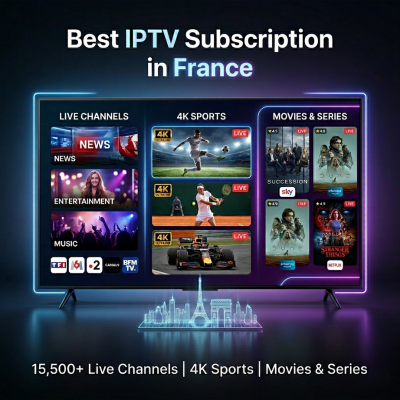 أفضل اشتراك IPTV في فرنسا