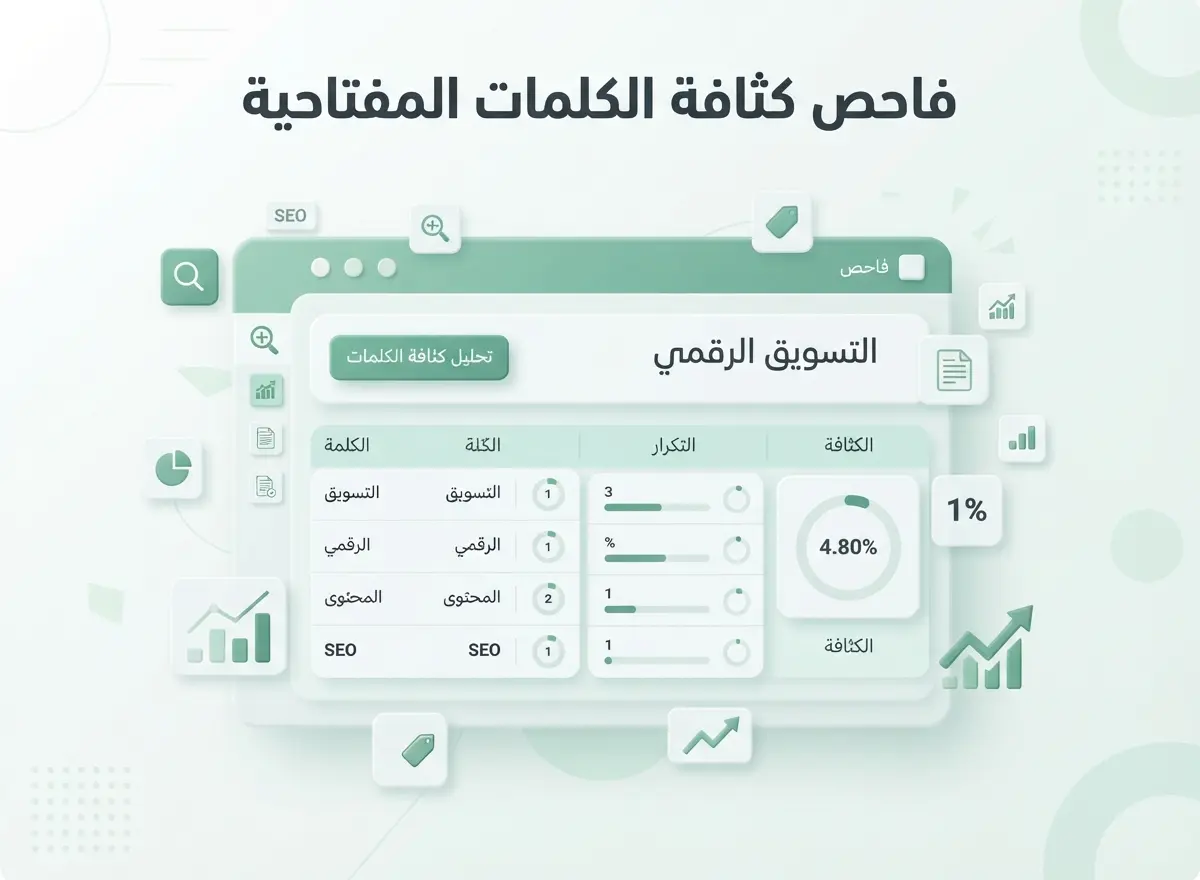 فاحص كثافة الكلمات المفتاحية