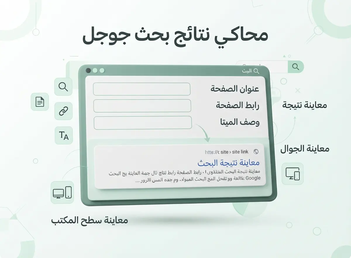 محاكي نتائج بحث جوجل