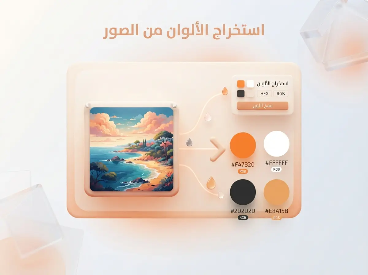 استخراج الألوان من الصور